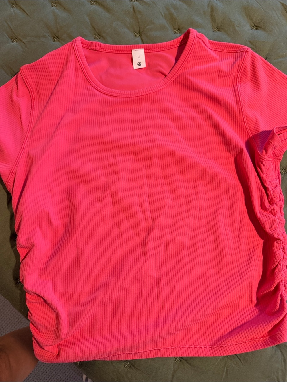 lululemon athletica Ribbed Short Sleeve Tee - Hot Pink